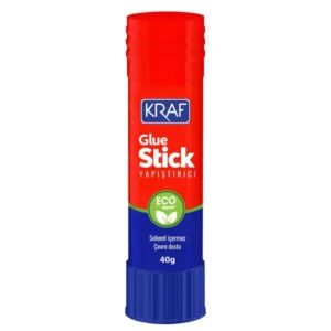 Kraf 4040 Stick Yapıştırıcı 40 gr - 12’li Paket, Solvent İçermez, Güçlü Yapışma, Kağıt ve Karton Uyumlu