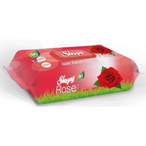 Sleepy Islak Havlu 90’lı Rose | Gül Kokulu, Yumuşak ve Doğal Temizlik