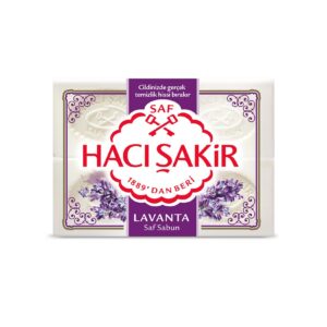 Hacı Şakir Lavanta Beyaz Kalıp Sabun 4'lü 600 Gr | Ferahlatıcı Lavanta Kokulu Geleneksel Sabun