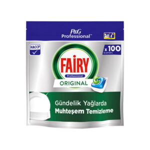 Fairy Orijinal Hepsi Bir Arada Bulaşık Makinesi Tableti 100'lü – Güçlü Yağ Temizliği ve Parlaklık