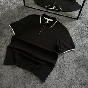 Siyah Polo Yaka Tişört Erkek | Klasik ve Şık Günlük Stil