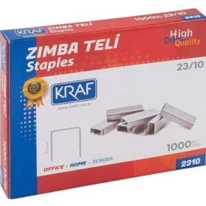 Kraf 2310 Zımba Teli 23/10 – 1000’li Kutu Dayanıklı Ofis ve Arşiv Zımba Teli