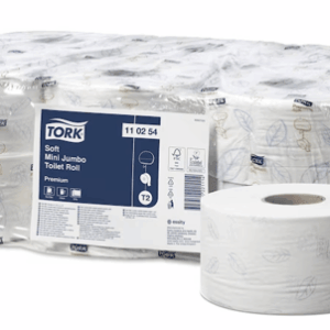 Tork Mini Jumbo Premium Tuvalet Kağıdı 170 m x 12 – Yüksek Kalite ve Uzun Süreli Kullanım İçin Ekonomik Paket