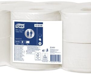 Tork Mini Jumbo Tuvalet Kağıdı 170 Metre – Yüksek Kapasiteli ve Ekonomik Rulo Tuvalet Kağıdı
