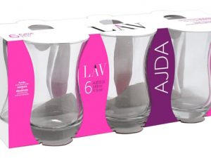 Lav Ajda 6 Parça Çay Bardağı Seti – Klasik ve Zarif Tasarım