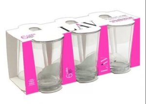 Lav Lara Su Bardağı – Şık ve Kullanışlı Cam Bardak Modeli