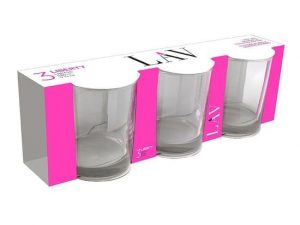 Lav Liberty 3'lü Meşrubat Bardağı Seti – 295 cc Cam Bardak, Modern Tasarım