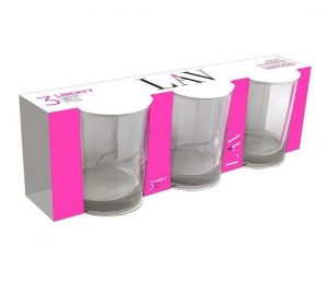 Lav Liberty 3'lü Meşrubat Bardağı Seti – 295 cc Cam Bardak, Modern Tasarım