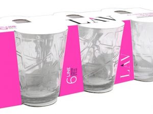 Lav Line 6'lı Su Bardağı Seti – Şık ve Modern Cam Bardak Tasarımı