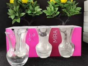 Lav Mira 6'lı Çay Bardağı Seti – Modern ve Zarif Cam Tasarım