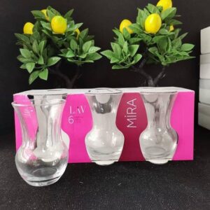 Lav Mira 6'lı Çay Bardağı Seti – Modern ve Zarif Cam Tasarım