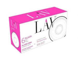 Lav Sade Çay Tabağı 6'lı Set – Klasik Cam Çay Altlığı