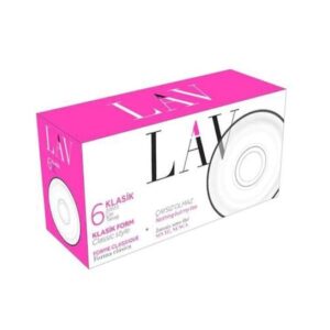 Lav Sade Çay Tabağı 6'lı Set – Klasik Cam Çay Altlığı