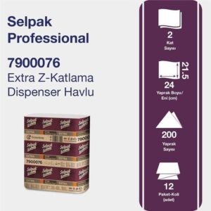 Selpak Pro Extra Z Katlamalı Dispenser Havlu 200’lü