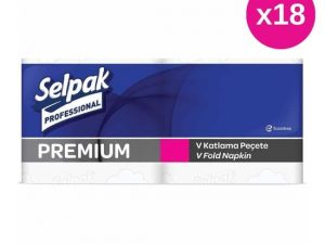 Selpak Professional Premium Pickasso V Katlama Peçete 250'li 18 Paket – Hijyenik, Ekonomik ve Şık