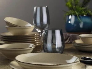 Kütahya Porselen ColorX Tarçın 30 Parça 6 Kişilik Yemek Takımı – Şık ve Modern Porselen Set