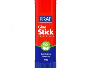 Kraf 4040 Stick Yapıştırıcı 40 gr - 12’li Paket, Solvent İçermez, Güçlü Yapışma, Kağıt ve Karton Uyumlu