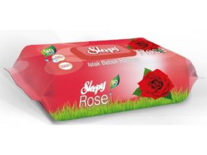 Sleepy Islak Havlu 90’lı Rose | Gül Kokulu, Yumuşak ve Doğal Temizlik