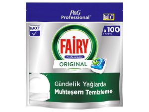 Fairy Orijinal Hepsi Bir Arada Bulaşık Makinesi Tableti 100'lü – Güçlü Yağ Temizliği ve Parlaklık