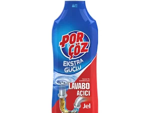 Porçöz Ekstra Güçlü Lavabo Açıcı Jel 1000 ml – Tıkanıklık Açıcı ve Koku Giderici Formül