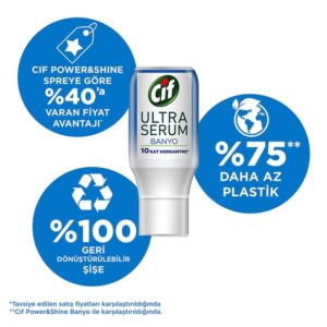 Cif Ultra Serum Kapsül Banyo Temizleyici 70 ml - Konsantre Güç, Derinlemesine Temizlik