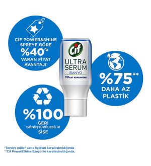 Cif Ultra Serum Kapsül Banyo Temizleyici 70 ml - Konsantre Güç, Derinlemesine Temizlik