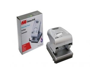 Deluxe H40 Gri Delgeç – 40 Sayfa Kapasiteli Metal Gövdeli Delgeç