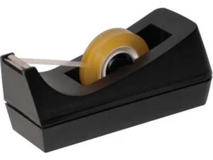 Kraf 106G Bant Kesici - 12 mm x 33 m, Masaüstü Bant Kesme Makinesi, Siyah