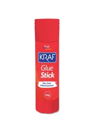 Kraf 4020G Stick Yapıştırıcı 20 gr - 24’lü Paket, Solvent İçermez, Güçlü Tutunma, Kağıt & Karton Uyumlu