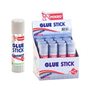 Mikro Stick Yapıştırıcı 40 gr - 12'li Solventsiz Paket, Güçlü ve Temiz Yapıştırma, Kağıt & Karton Uyumlu