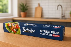 Belinice Streç Film Polietilen – 20 Metre Gıda ve Mutfak Kullanımına Uygun