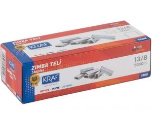 Kraf Zımba Teli 13/8 – 5000’li Paket (1308) Dayanıklı Ofis Zımba Teli