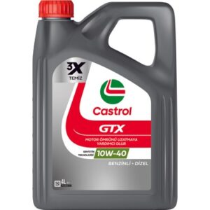 Castrol GTX 10W-40 A/B 4 LT Sentetik Karışım Motor Yağı