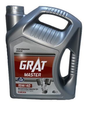 GRAT 15W-40 Motor Yağı 4 Litre – Yarı Sentetik