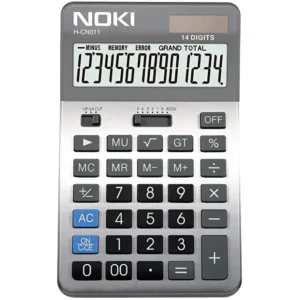 Noki H-CN011 Metal Masaüstü Hesap Makinesi 14 Hane
