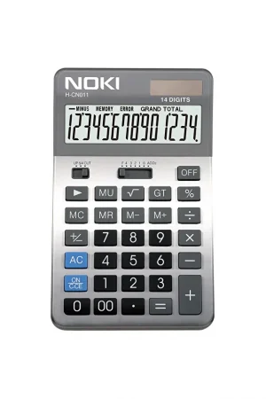 Noki H-CN011 Metal Masaüstü Hesap Makinesi 14 Hane