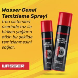 Wasser Balata Spreyi 500 ml – Hızlı Kuruyan Balata ve Parça Temizleyici Sprey
