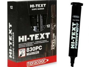 HI-TEXT Permanent Marker Kesik Uç Siyah 12’li