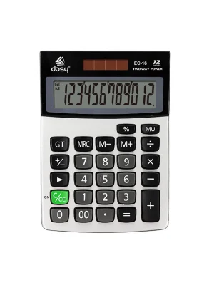 Dosy EC-16 12 Hane Küçük Boy Masaüstü Hesap Makinesi