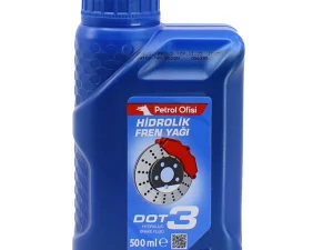 Petrol Ofisi DOT 3 Hidrolik Fren Yağı 500 ml – Yüksek Performanslı Fren Sıvısı