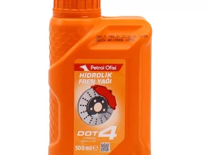 Petrol Ofisi DOT 4 Hidrolik Fren Yağı 500 ml – Sentetik Esaslı Yüksek Performanslı Fren Sıvısı