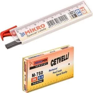 Mikro Min 0.5 mm Cetvelli Kalem Ucu 24’lü Paket