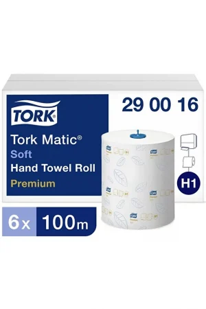 TORK Matic Hareketli Havlu Advanced 100 m x 6 Rulo – 21 cm, %100 Selüloz (290016)