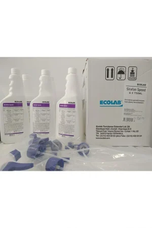 Ecolab Sirafan Speed 750 ml x 6 Adet – Hızlı Etkili Yüzey Dezenfektanı