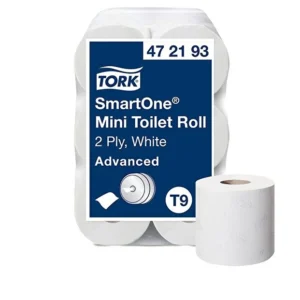 Tork 472193 SmartOne Mini Tuvalet Kağıdı 112 Metre – 12'li Ekonomik Paket | Yüksek Hijyen ve Tasarruf