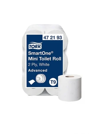 Tork 472193 SmartOne Mini Tuvalet Kağıdı 112 Metre – 12'li Ekonomik Paket | Yüksek Hijyen ve Tasarruf
