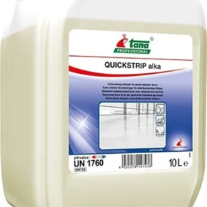 Tana Quikstrip Alka 10 L – Ekstra Güçlü Kir ve Cila Sökücü | Profesyonel Zemin Temizleyici