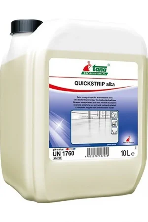 Tana Quikstrip Alka 10 L – Ekstra Güçlü Kir ve Cila Sökücü | Profesyonel Zemin Temizleyici