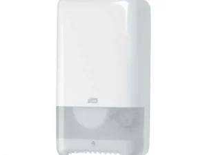 Tork 557500 Çift Rulo Tuvalet Kağıdı Dispenseri – Beyaz Kompakt Dispenser